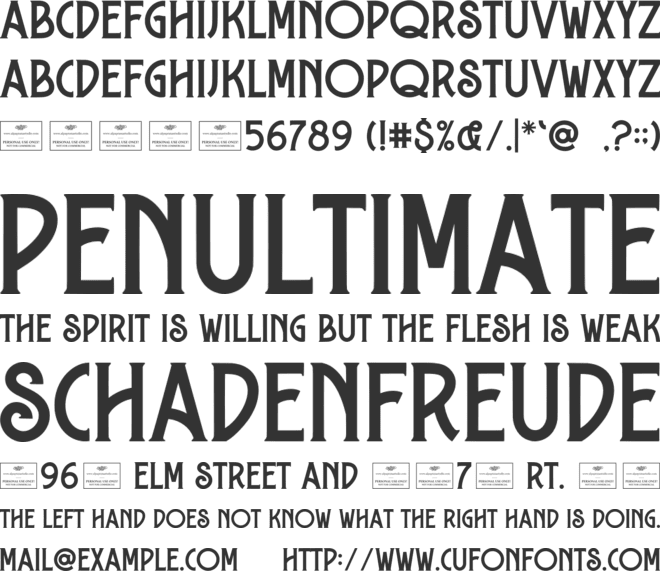 Amorous Free font preview