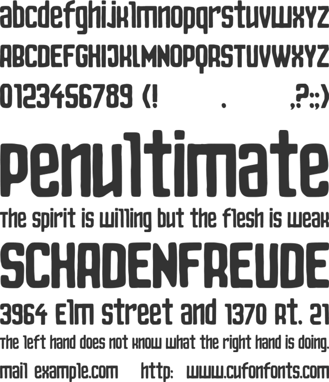 JazzyRabbit Remake font preview