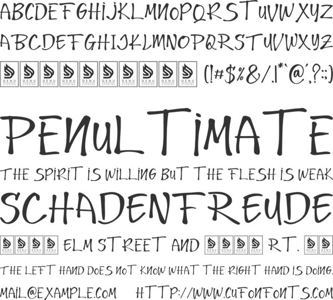 Glaciso font preview