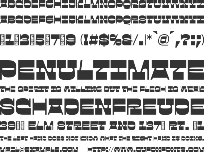 Gunarti Trial Version font preview