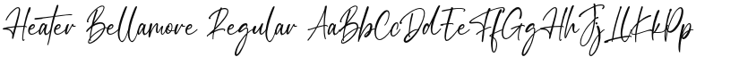 Heater Bellamore font download