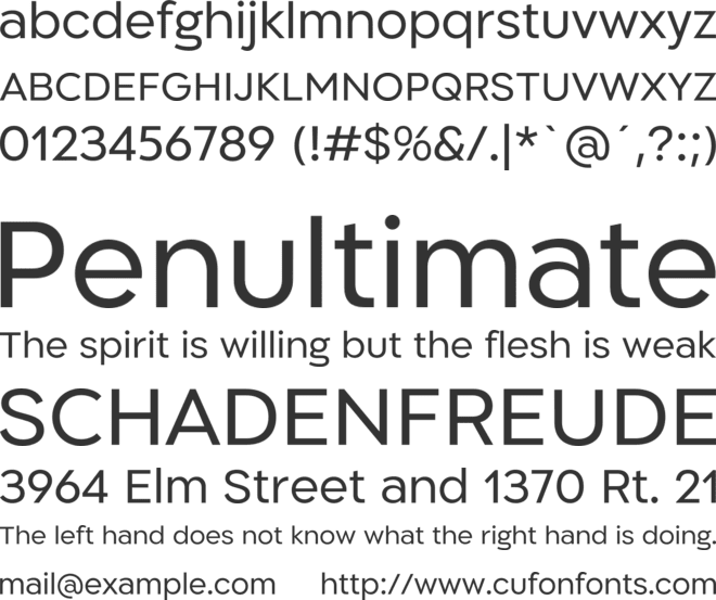 Napaeantion font preview