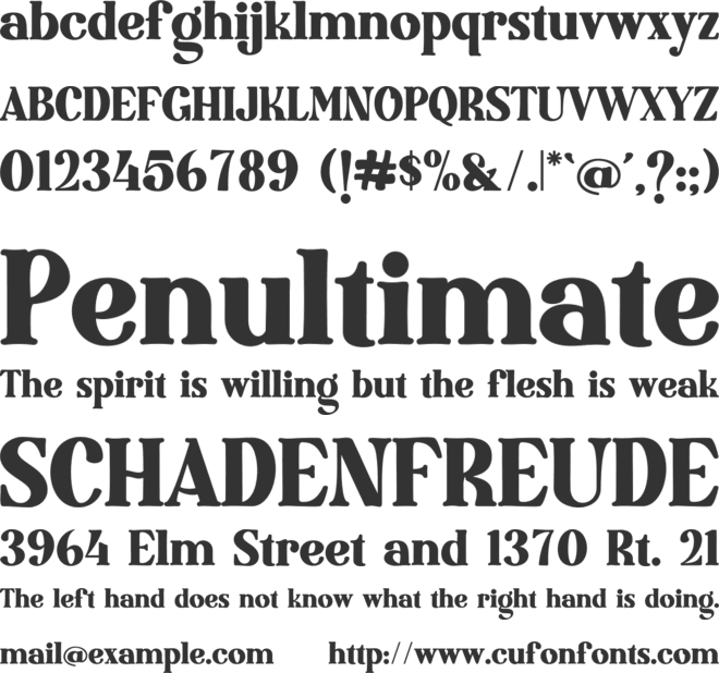 Glovin Tribe font preview