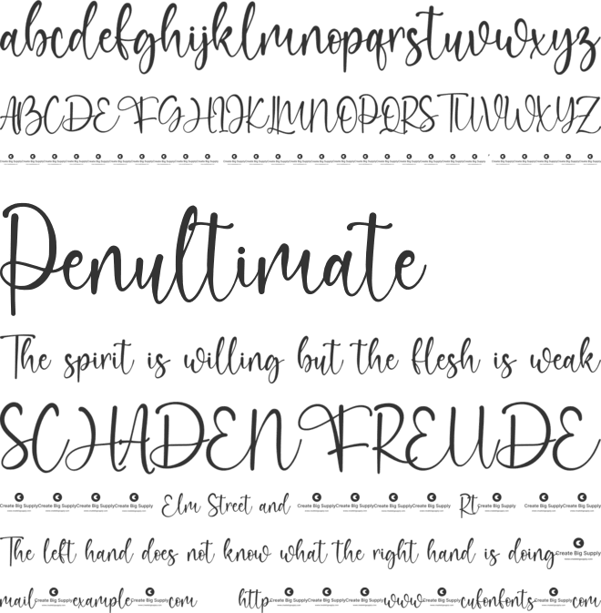 Elvaretta font preview