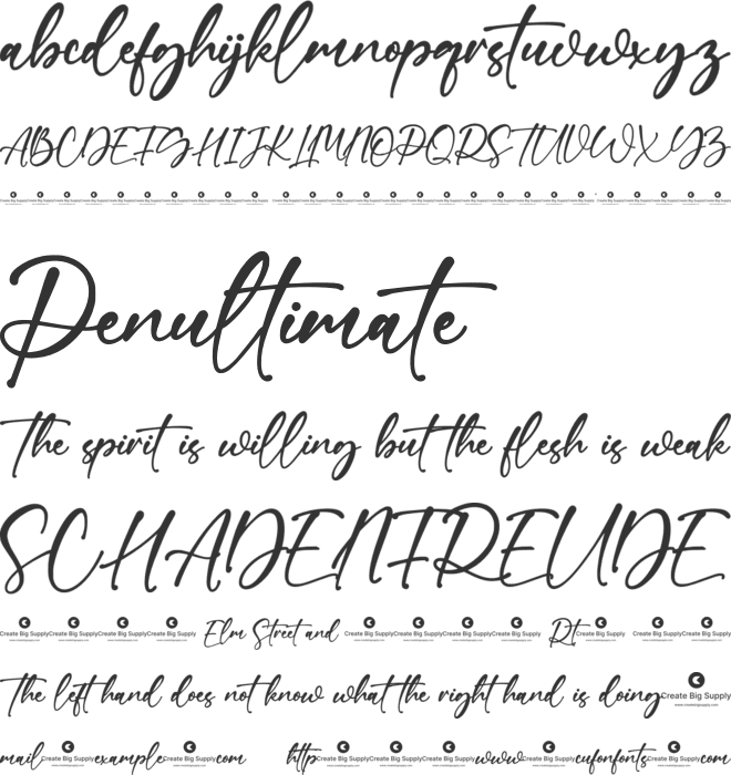 Quella Amber font preview