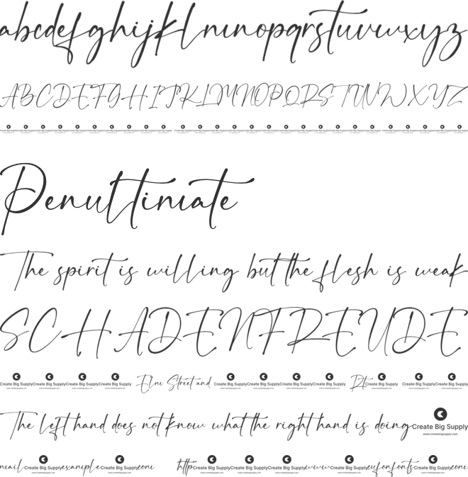 Maestro Briliant font preview