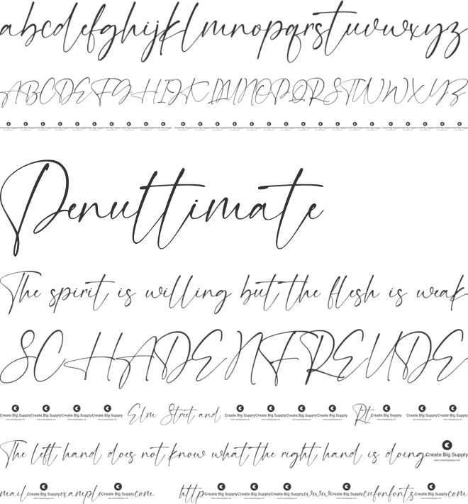 Cabella Anderson font preview