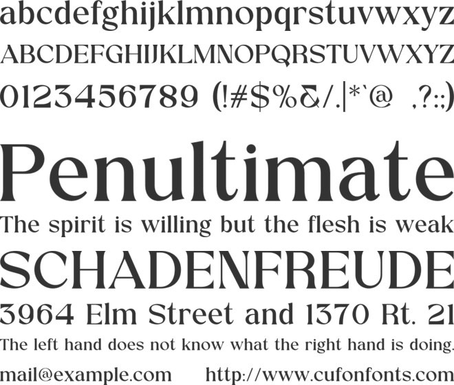 MONCHI font preview