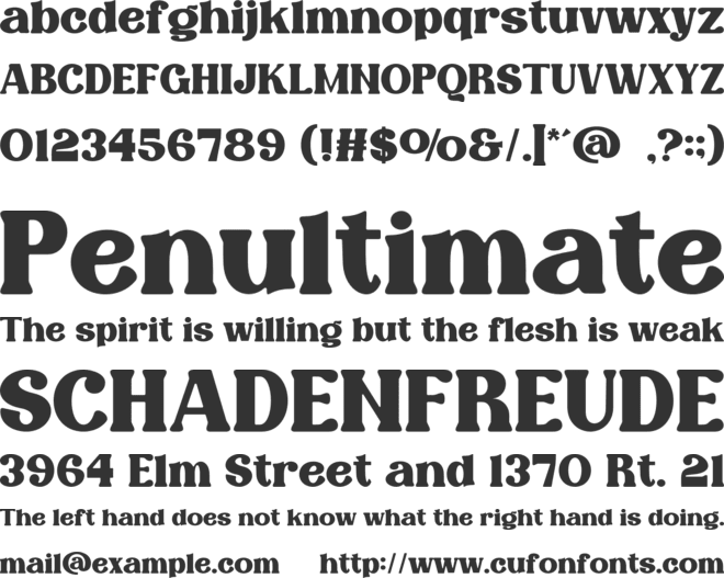 Chuila font preview