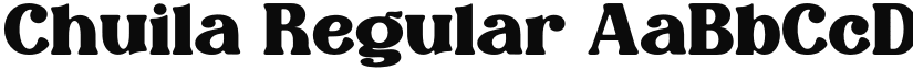 Chuila Regular font