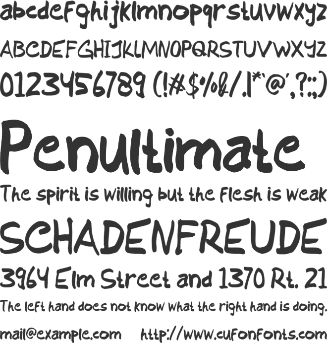 Digawe font preview