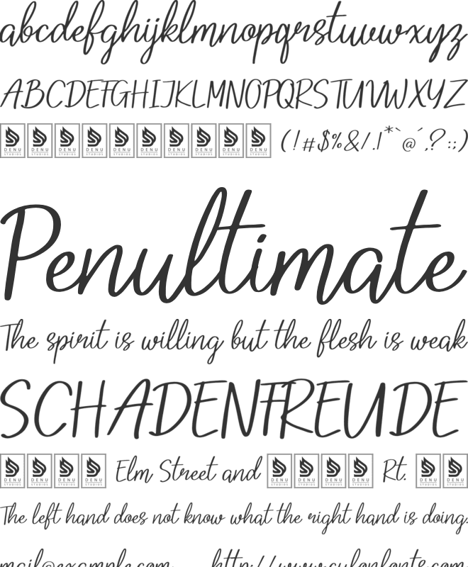 Identic Partner Script font preview