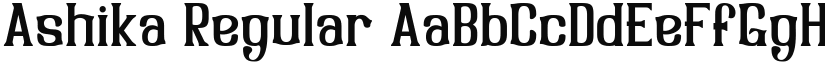 Ashika Regular font