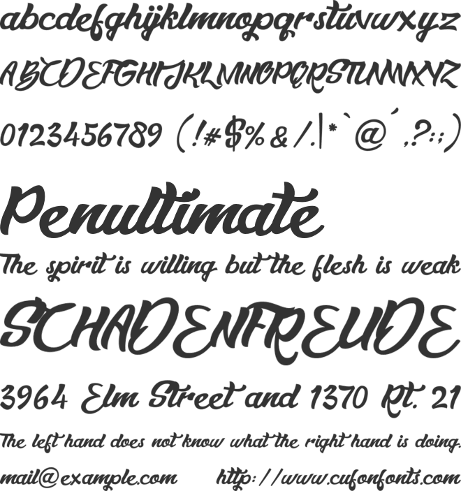 Bowlist PERSONAL USE ONLY font preview