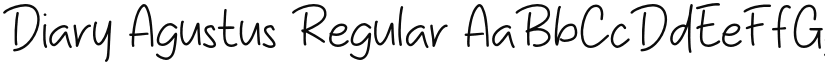 Diary Agustus font download