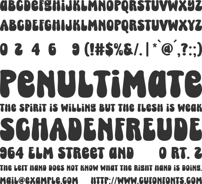 Super Pineapple font preview