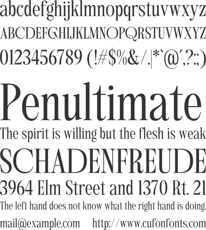 Aglio Picasso font preview