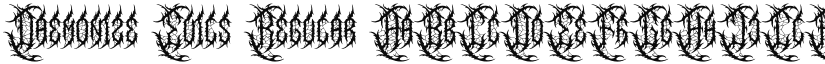 Daemonize Evils font download