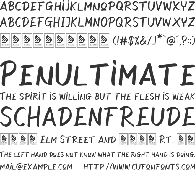 Smule Mateo font preview