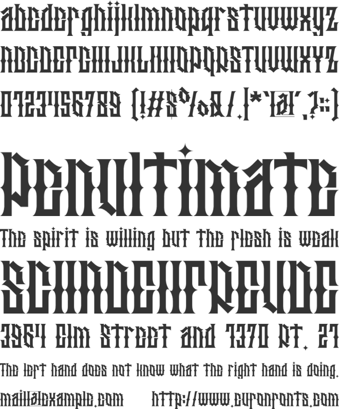 Sikstu font preview