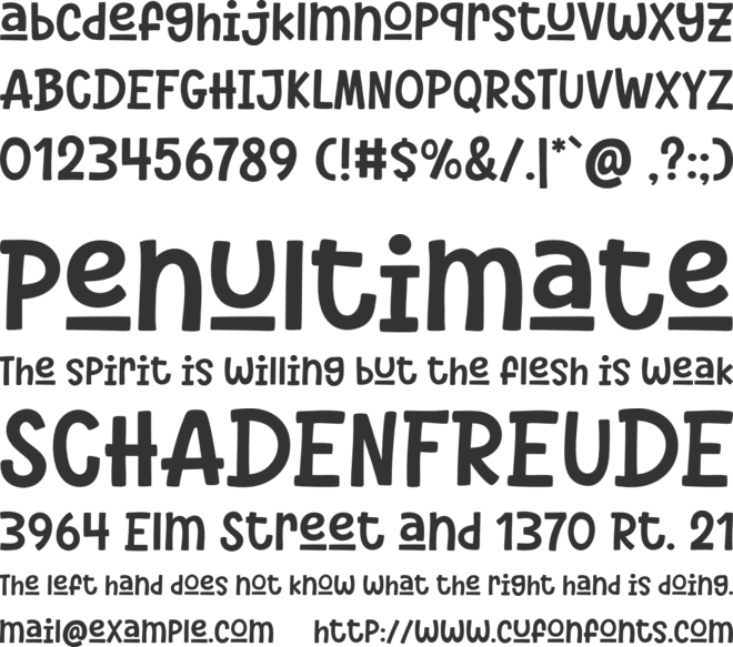 Something Maker font preview