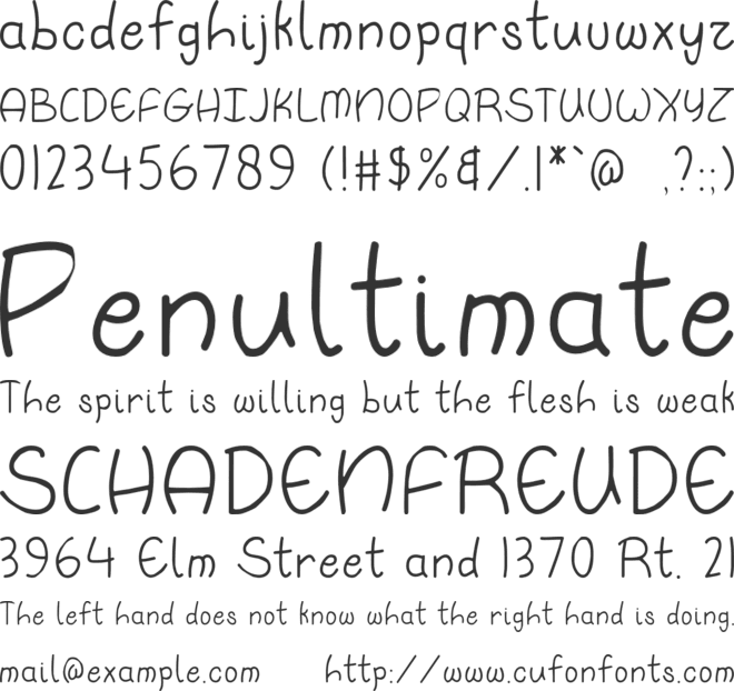 Incheo font preview