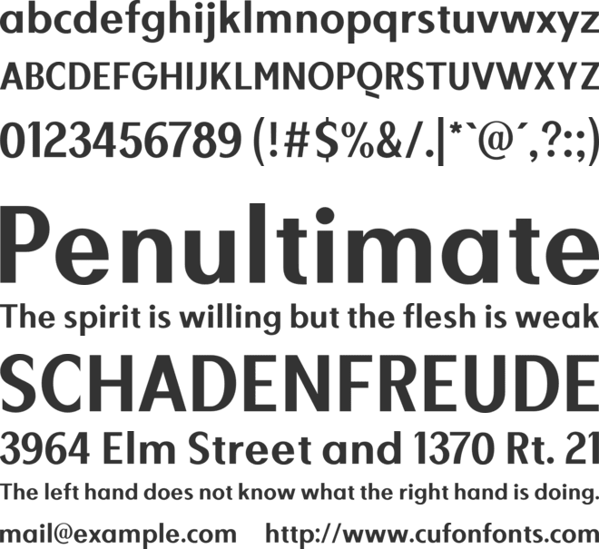 Geofish font preview