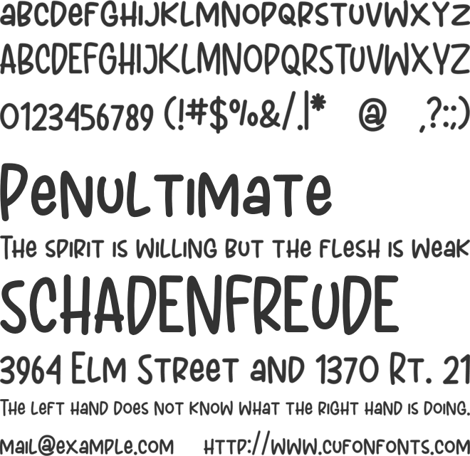 Banana Chips font preview