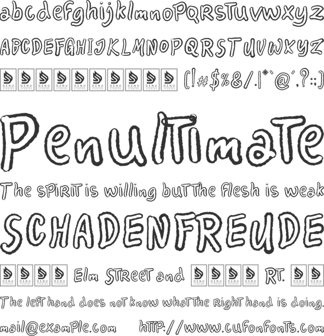 Petite Bray font preview