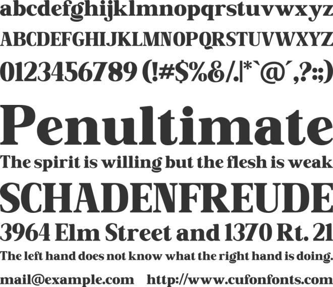 Vintage Culture font preview