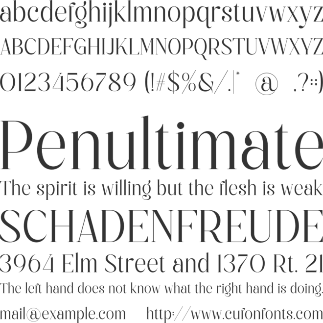 Jenifer font preview