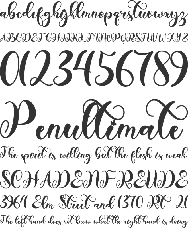 Autumn Panorama font preview