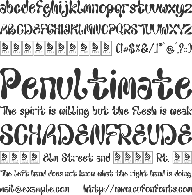 Analog Morpich font preview