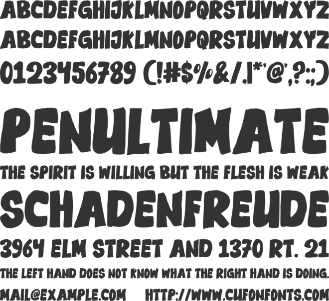 BONDO CINTA font preview