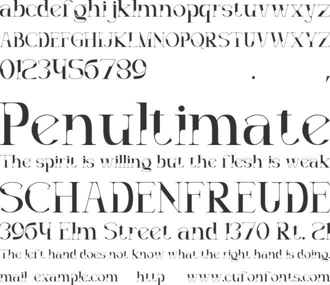 Decoslice font preview