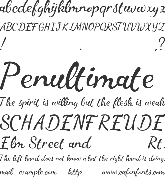 CF Sabinetta font preview