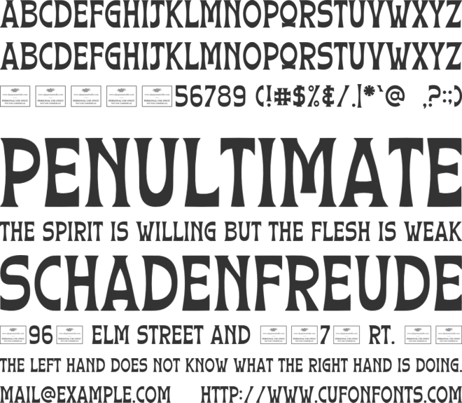 Glimpse Free font preview