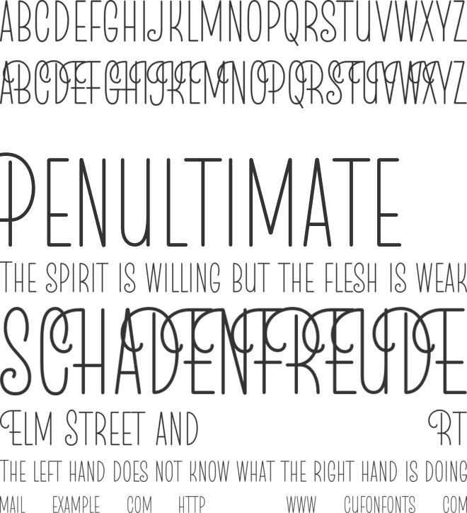 MLF Flair Deco SingleLine TRIAL font preview