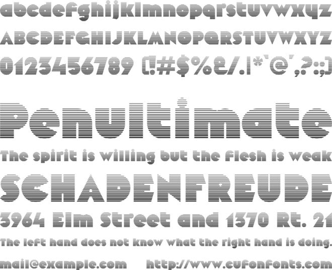 Mekon font preview