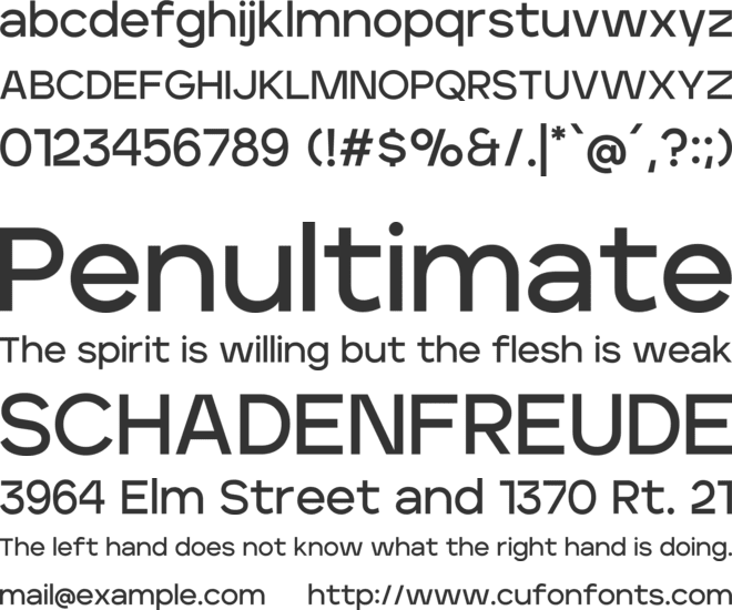 Edgecutting Lite Medium font preview