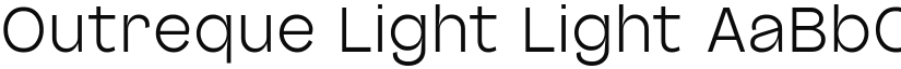 Outreque Light Light font