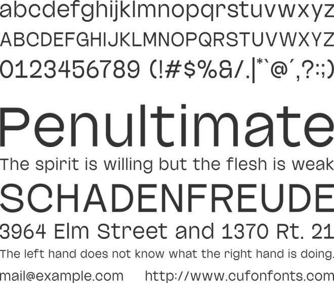 Outreque Black font preview