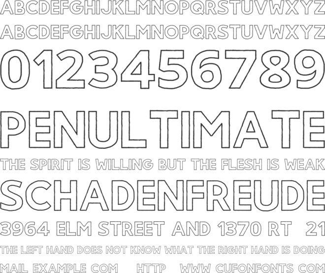 Gorden font preview