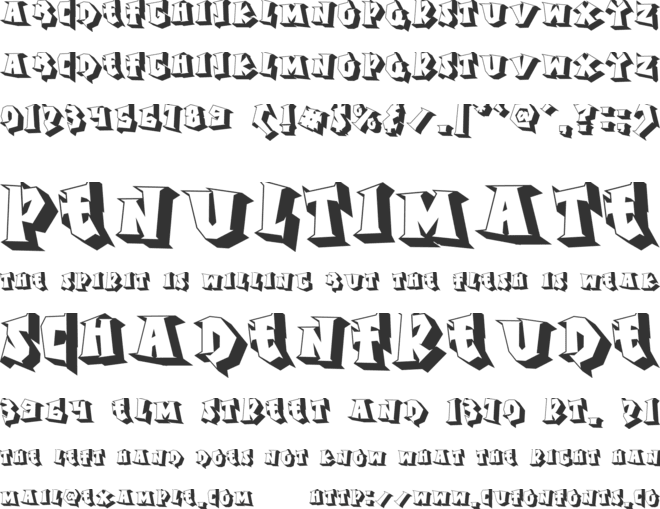 Sugar Pop Hollow font preview