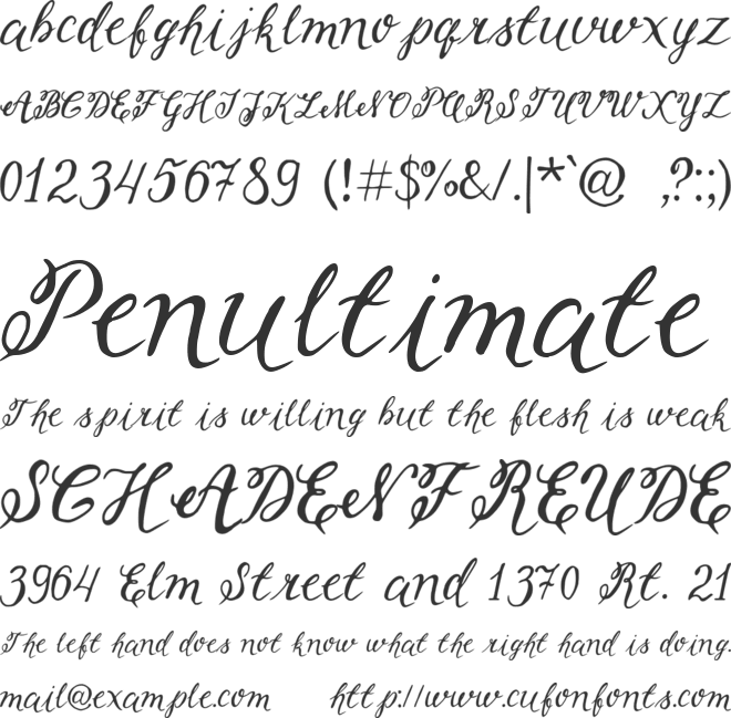 Linaria font preview