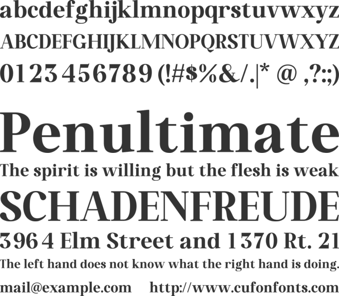 Qusta font preview