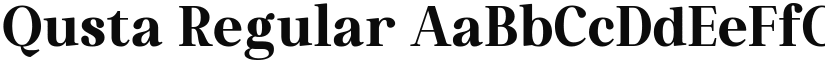 Qusta Regular font