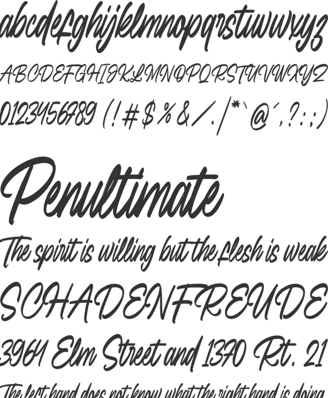 Sweet Cherice font preview