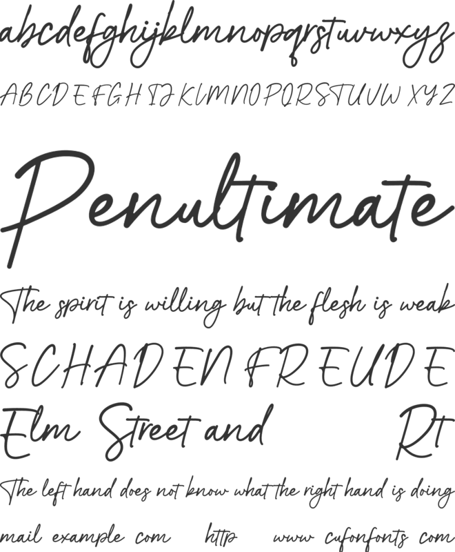 Saffron FREE font preview