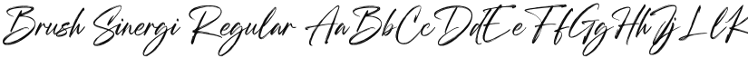 Brush Sinergi Regular font